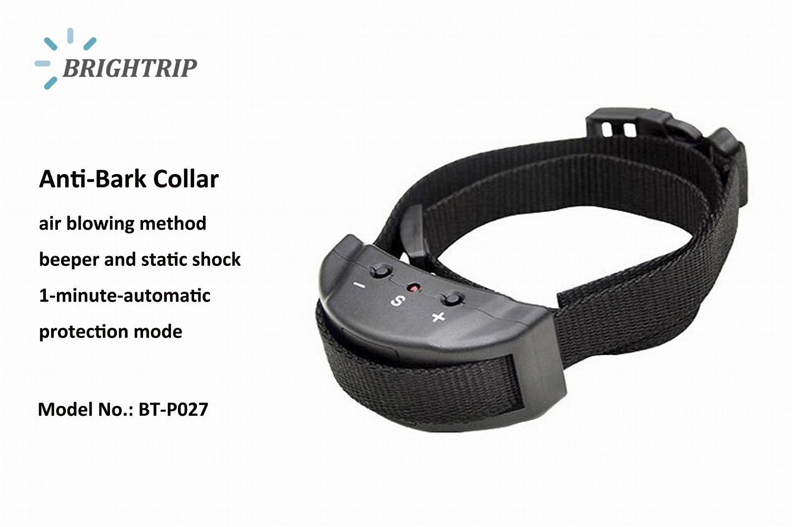 Anti Bark Collar Electronic Barking Dog Alarm Dog Training Collar 