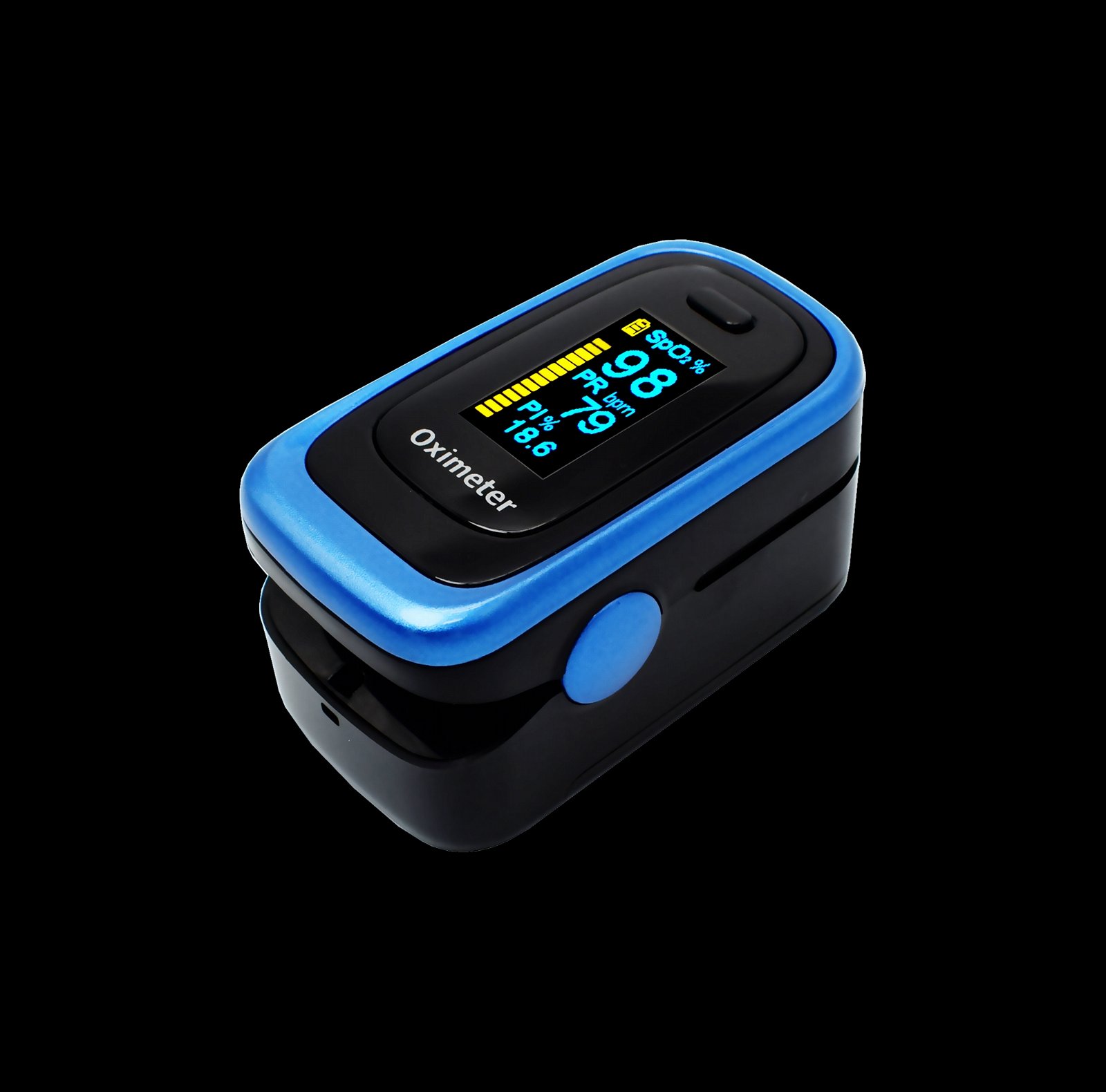 Bluetooth Finger Pulse Oximeter Heart Rate SpO2 Sleeping Monitor Sapphire