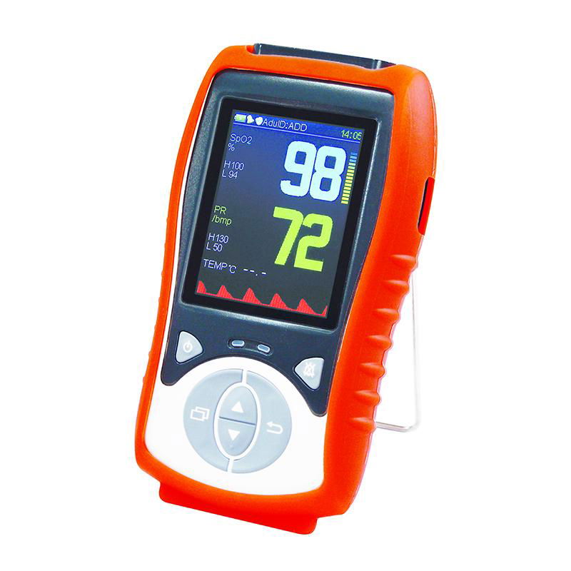 Adult Handheld Pulse Oximiter Easeai Heart Rate SpO2 Compatible Nellcor Sensor S