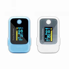 Two Color Finger Pulse Oximeter PI Alarm Sound SPO2 Heart Rate DB18 CE