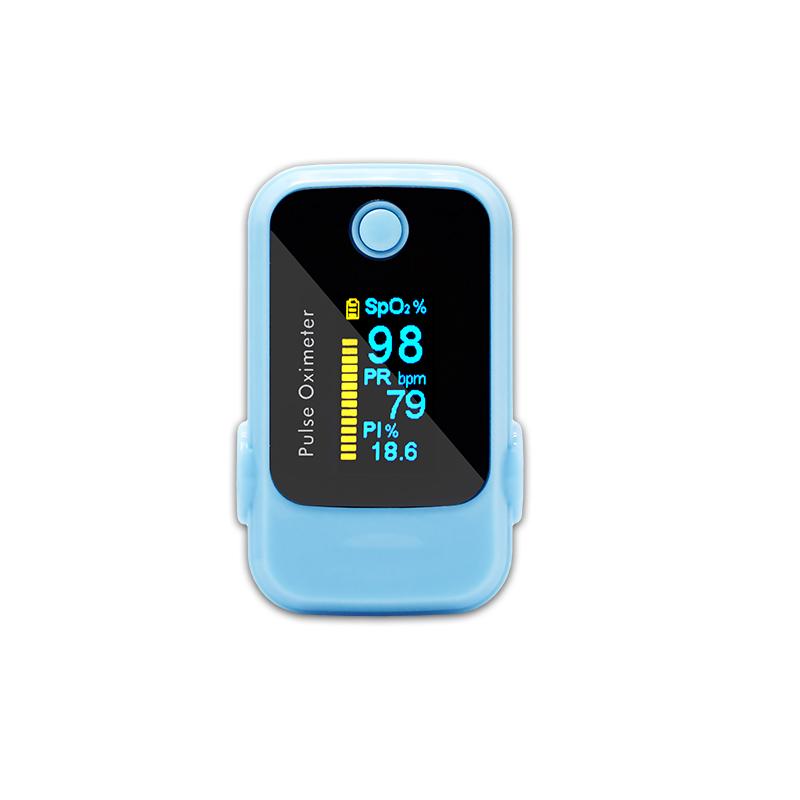 Two Color Finger Pulse Oximeter PI Alarm Sound SPO2 Heart Rate DB18 CE 2