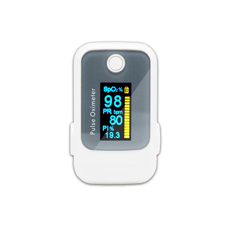 Two Color Finger Pulse Oximeter PI Alarm Sound SPO2 Heart Rate DB18 CE 3