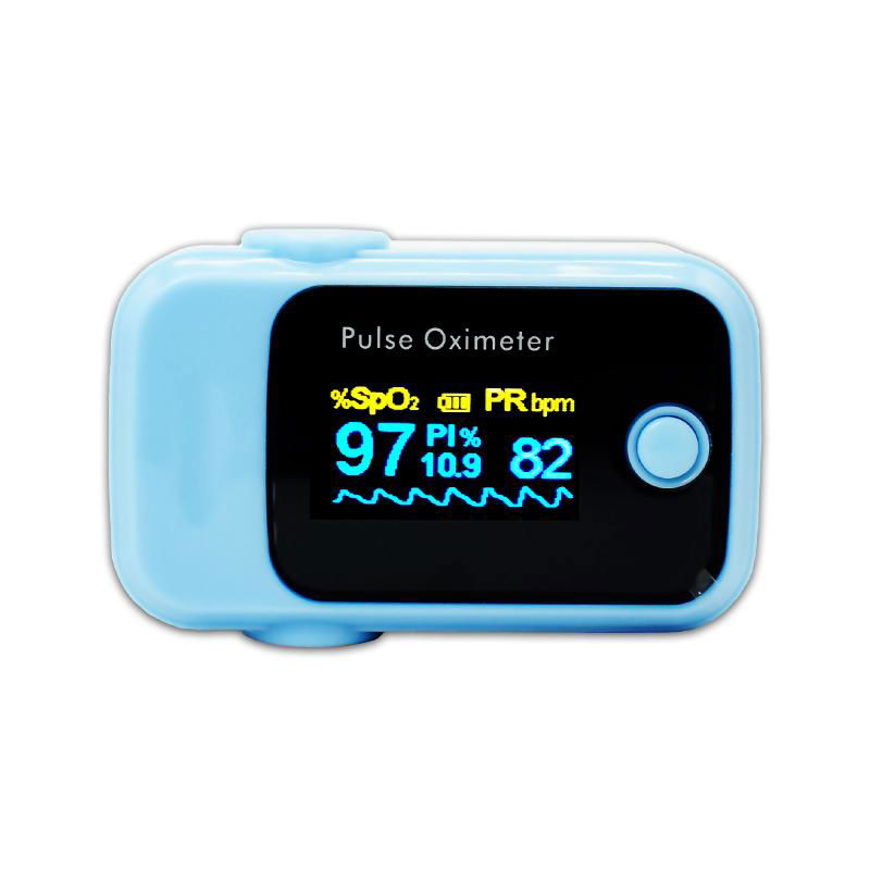 Two Color Finger Pulse Oximeter PI Alarm Sound SPO2 Heart Rate DB18 CE 4
