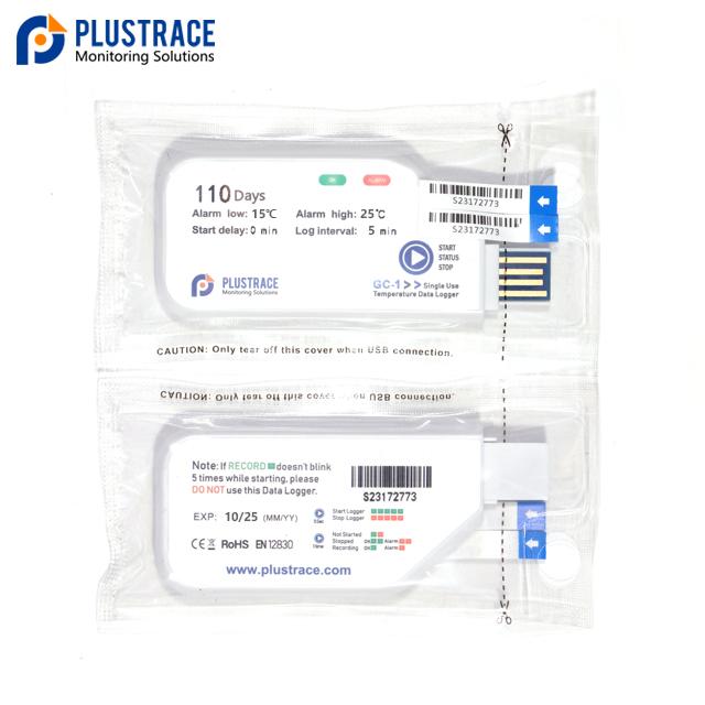 PLUSTRACE GC-1 Temperature instruments Data logger for cold chain. 4