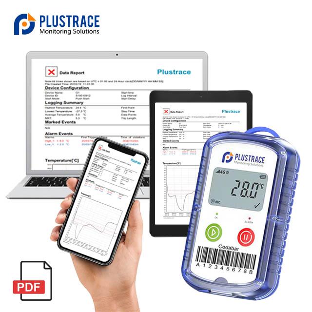 PLUSTRACE G6C 4G Single use LCD Display Temperature tracker. 5