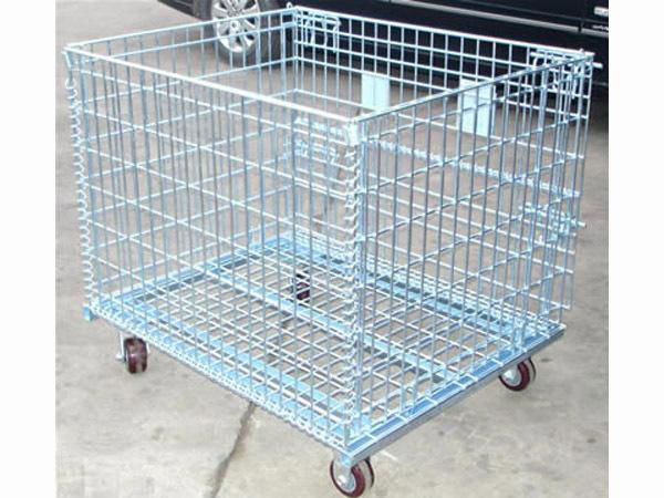 good price heavy duty  wire mesh roll pallet container rack