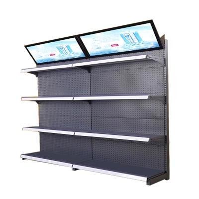 priced supermarket display stand rack shelving equipment
