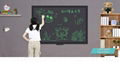 57 inch digital lcd writing board classroom office electronic blackboard  1