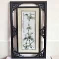 New Chinese classical style bamboo wall art decorative painting cross stitch  1