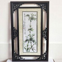 New Chinese classical style bamboo wall art decorative painting cross stitch 