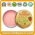 Cosmetics Lip Balm Metal Tin Box with