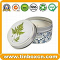 Hot Selling Customized Candle Metal Tin