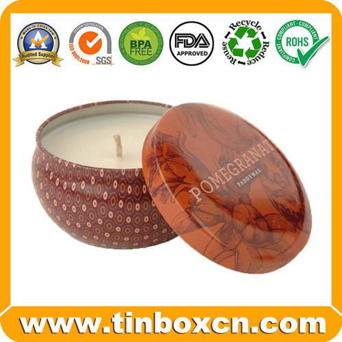 Hot Selling Customized Candle Metal Tin for Gift Packaging Box 2