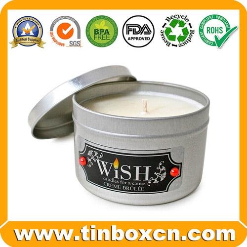 Hot Selling Customized Candle Metal Tin for Gift Packaging Box 5