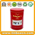 Round Tin Chocolate Can for Food Container, Chocolate Tin Box 2