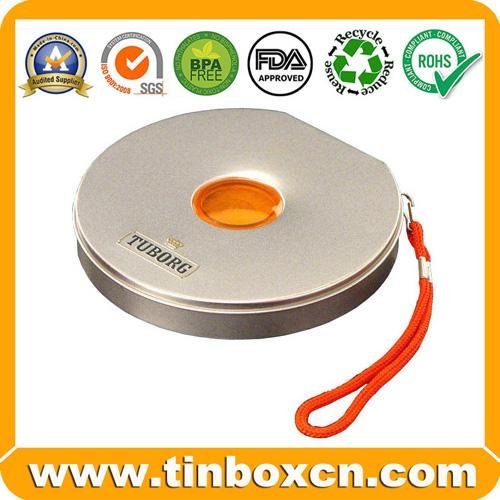 Round CD Tin Box for Metal CD Bag Tin CD Case 2