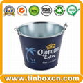 Tin Barrel Ice Metal Buckets for Tin Beer Pail 1