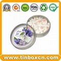 Round Metal Box Window Tin Can for Food Chocolate Candy Biscuits Cookies 3