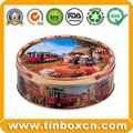 Metal Round Food Packaging Box Mrs Higgins Biscuit Cookies Tin 2