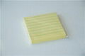 3 inch Pastel yellow printed sticky