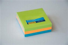 Neon 3 inches cube colorful paper sticky notes