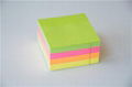 3 inches Fluorescence stacking sticky notes 1