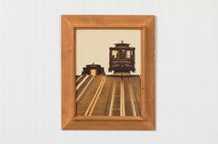 Solid wood frame