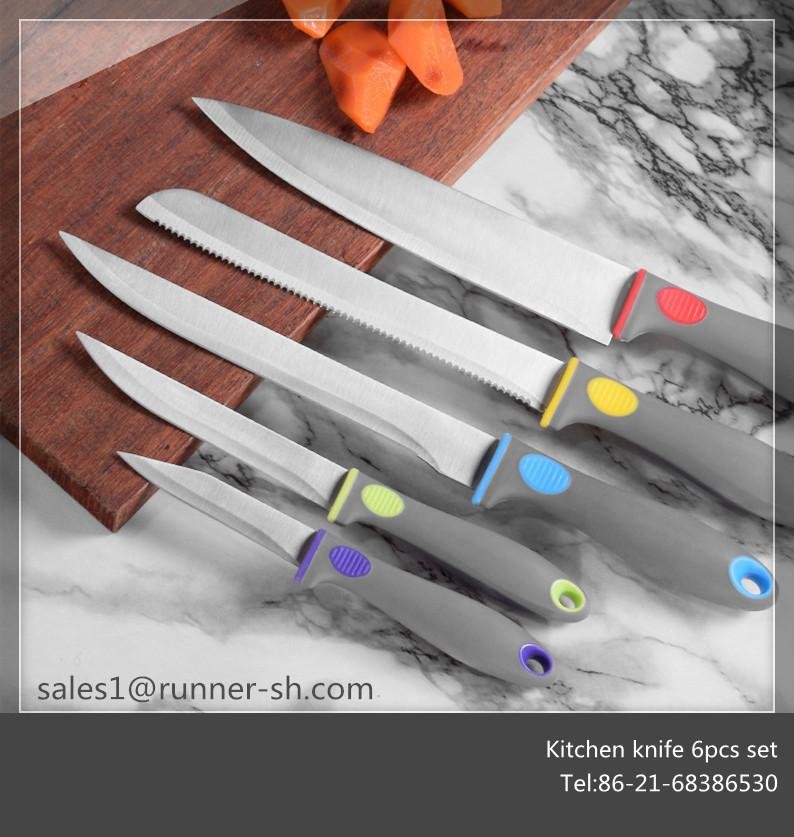 2018 New Design Kitchen Knife 5pcs Set with Stand 2