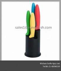2018 New Style Colorful Kitchen Knife Set with Stand