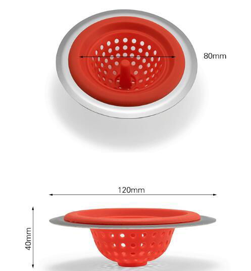 2018 New Design Colorful Silicone Kitchen Sink Strainer 4