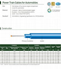 Power train cable for automobiles (PTCAO)