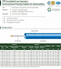 PP(Polypropylene) insulated low-tension,