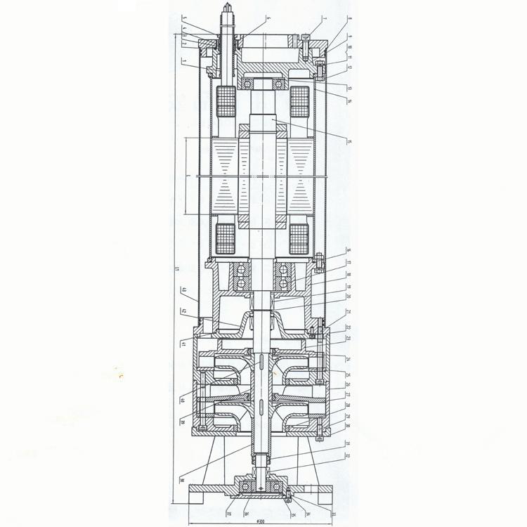 China centrifugal submersible civil engineering frequency conversion pump 2