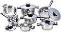 Home use 12pcs stainless steel cookware set 1