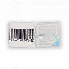 40*40mm Barcode EAS Security RF Soft label with 8.2mhz frequency