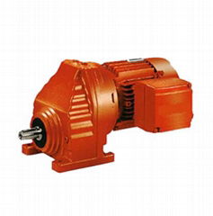 Single helical gear reducer