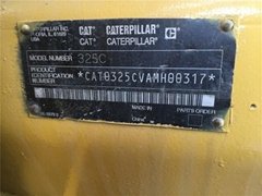Used Caterpillar Crawler Excavator (325C)