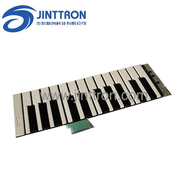 Electronic piano membrane circuit and plastic, metal enclosure  1