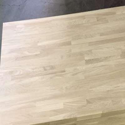 Solid oak FJ panel for tabletop