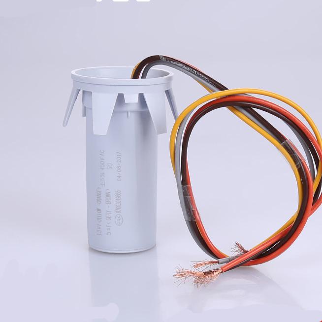 CBB60 Capacitor for Semiauto Washing Machine With wire capacitors