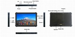 new 10" Android 4G LTE r   ed tablet 3+32GB hotswap NFC 1920*1200LCD RJ45 slot