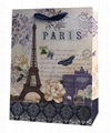 Vintage designs paper gift bags  with