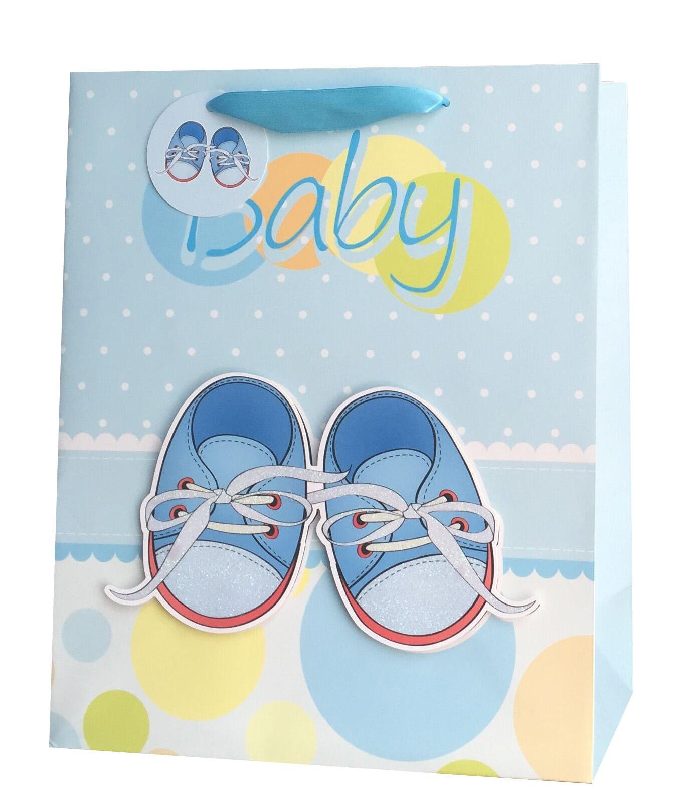 Baby girl Baby boy designs paper gift bags with 3D  5