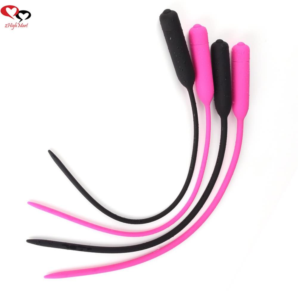 Silicone adult sex toys urethral vibrator sound penis plug masturbation sex toys 2