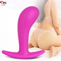 5.7" silicone anal plug &silicone dildo bedroom toys 1