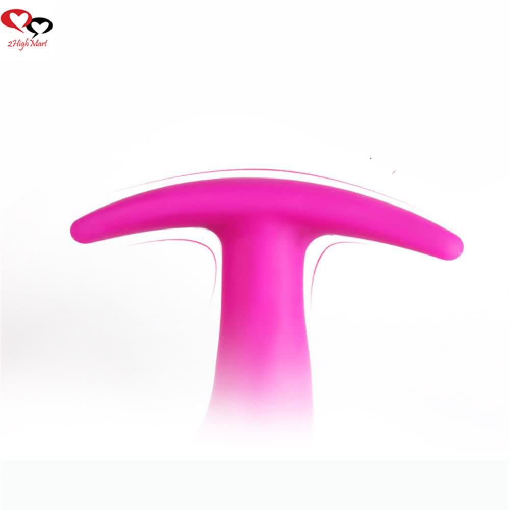 5.7" silicone anal plug &silicone dildo bedroom toys 3