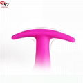 5.7" silicone anal plug &silicone dildo bedroom toys 3