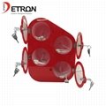 Detron China manufacturer red acrylic countertop smart phone charger display sta 4