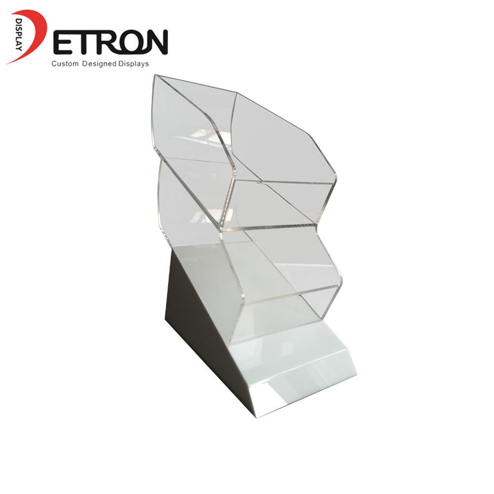 Supermarket retail OEM customized clear acrylic countertop chewing gum display s 4