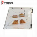 Customized two tiers clear acrylic bread cake display stand 5